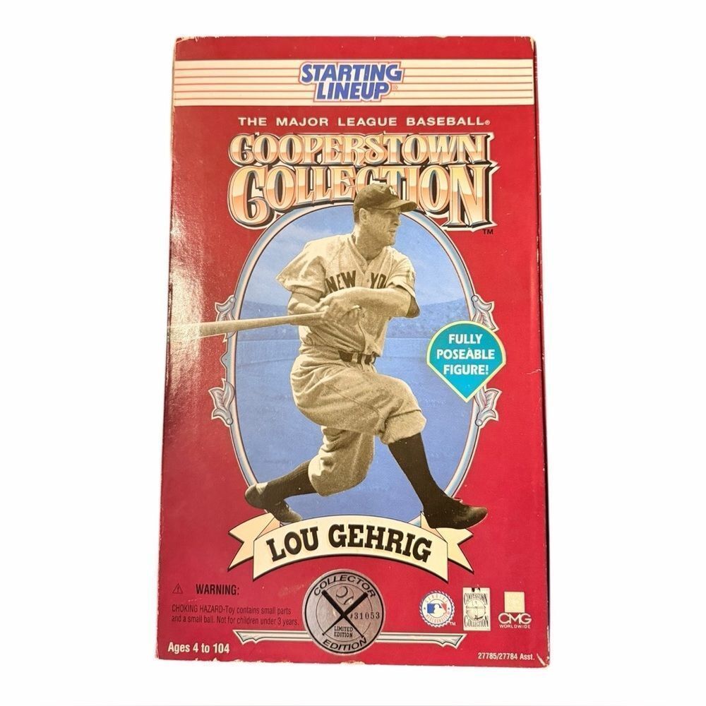 MLB Cooperstown Collection Lou Gehrig Figure 1996 Starting Lineup 27785 NRFB